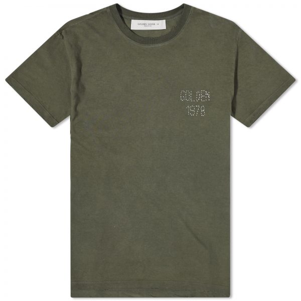 Golden Goose Distressed Golden 1978 Embroidery T-Shirt