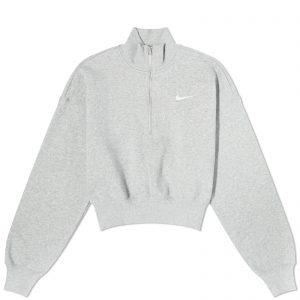 Nike Phoenix Fleece Quarter Zip Crop