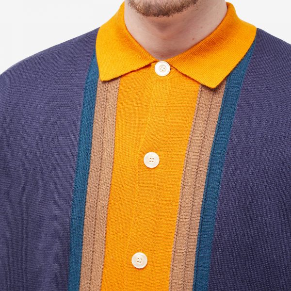 Flagstuff Stripe Knit Polo