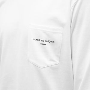 Comme Des Garçons Homme Long Sleeve Pocket Logo T-Shirt