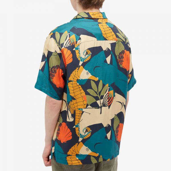 Magenta Deep Short Sleeve Vacation Shirt