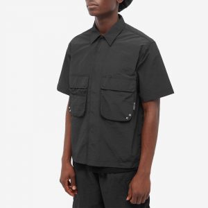 Uniform Bridge Mesh Pocket Short Sleeve Shirt