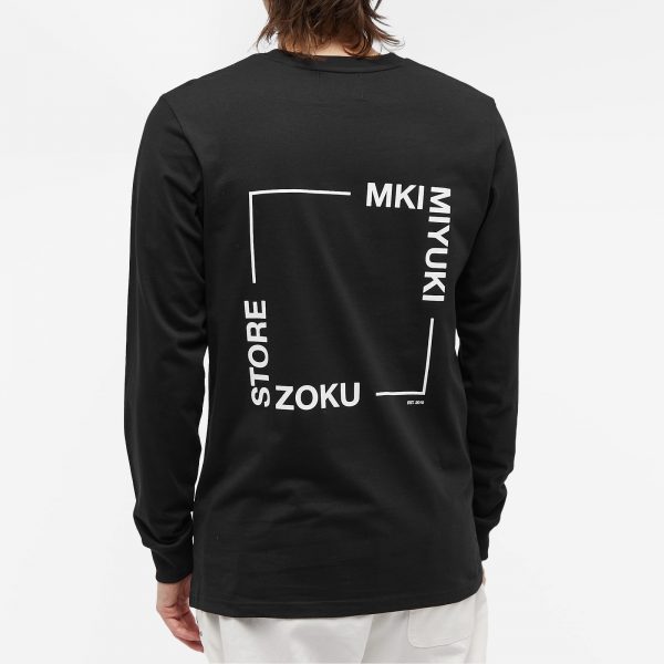 MKI  Long Sleeve Square Logo T-Shirt