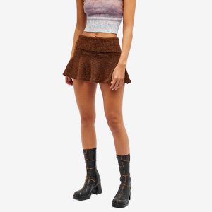 Danielle Guizio Heart Scallop Mini Skirt