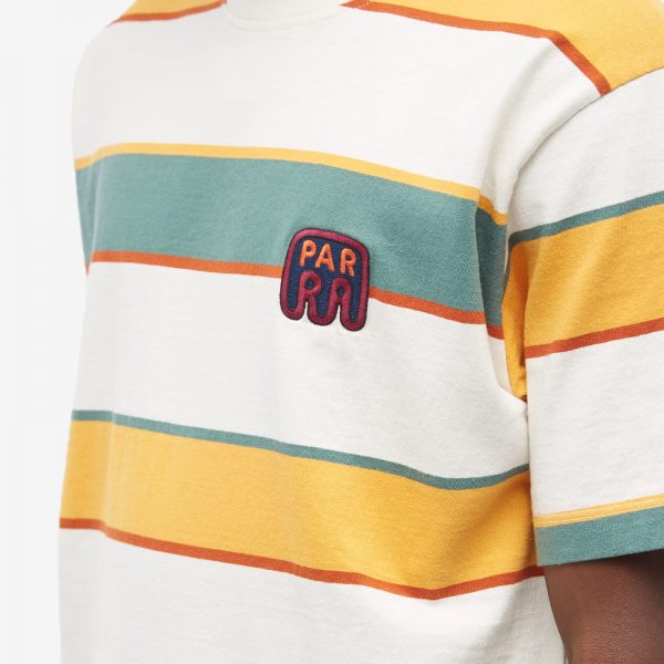 By Parra Fast Food Logo Stripe T-Shirt