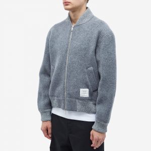 Thom Browne Tape Wool Fleece Bomber Jacket