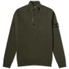 Stone Island Stand Collar Button Neck Knit