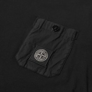 Stone Island Junior Long Sleeve Patch Logo Pocket T Shirt