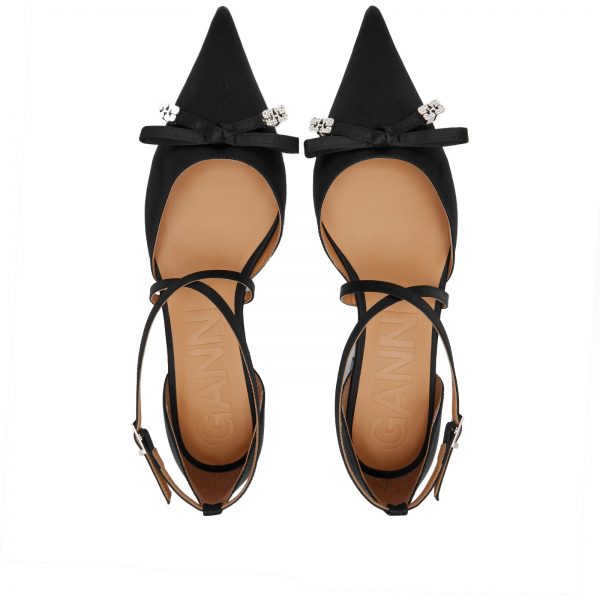 GANNI Butterfly Pointy Cut Out Ballerina