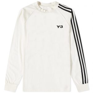 Y-3 3 Stripe Long Sleeve T-Shirt