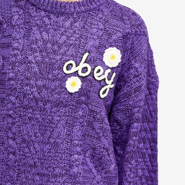 Obey Flora  Logo Sweater