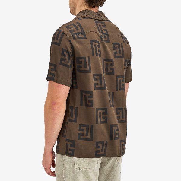 Balmain Scarf Monogram Vacation Shirt