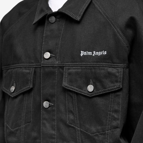 Palm Angels Back Logo Denim Jacket