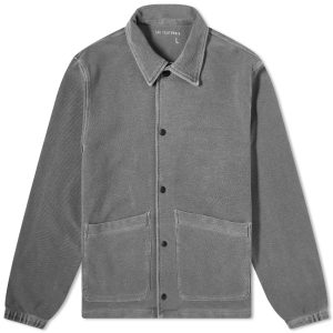 Save Khaki Twill Terry Snap Front Jacket