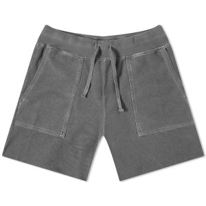 Save Khaki Twill Terry Utility Sweat Shorts