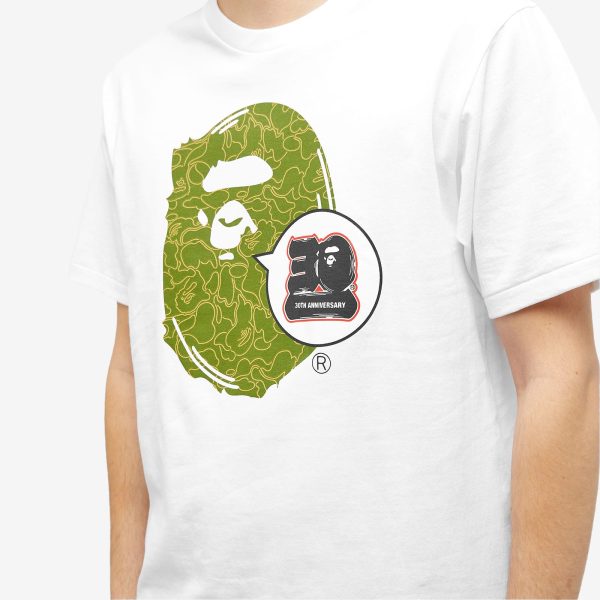 A Bathing Ape 30th Anniversary Ape Head T-Shirt