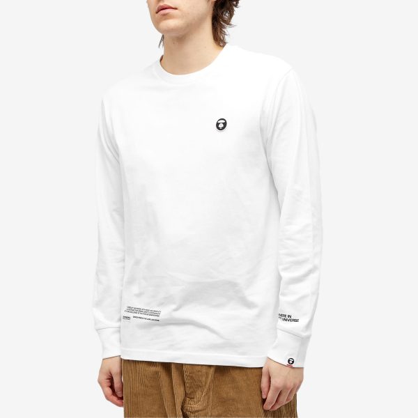 AAPE Now Silicon Badge Long Sleeve T-Shirt