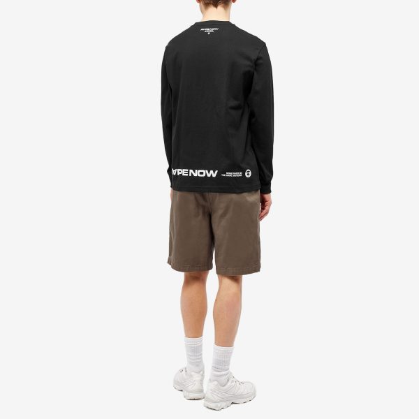 AAPE Now Silicon Badge Long Sleeve T-Shirt