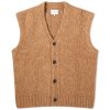 Norse Projects August Flame Alpaca Cardigan Vest