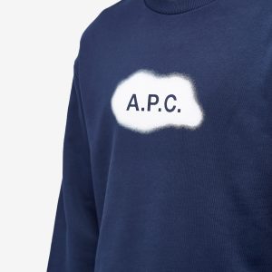 A.P.C. Alastor Spray Logo Crew Sweat