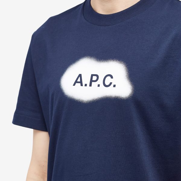A.P.C. Albert Spray Logo Tee