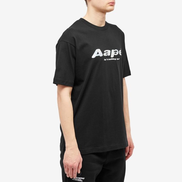 AAPE Laser Foil Back Print  Moon Face T-Shirt