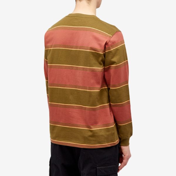 Beams Plus Long Sleeve Stripe Pocket T-Shirt