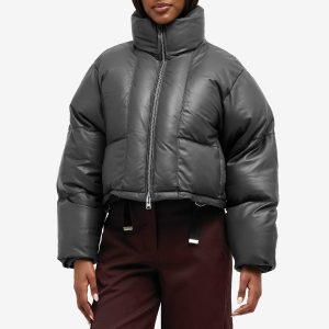 Agolde Edie Leather Puffer Jacket