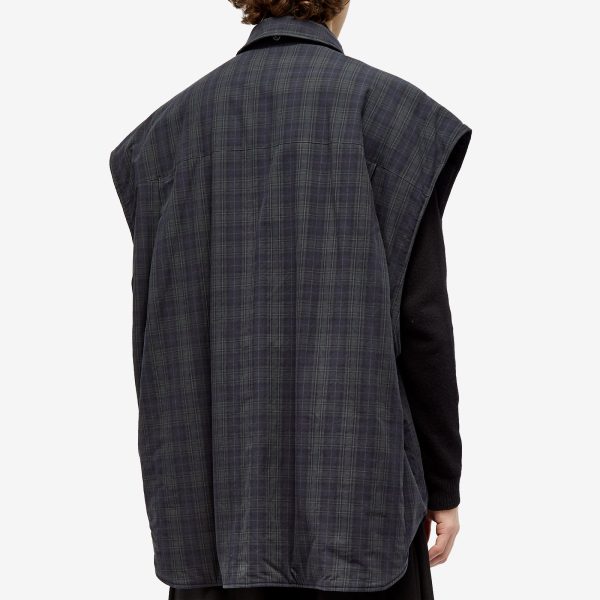 Balenciaga Detachable Flannel Shirt
