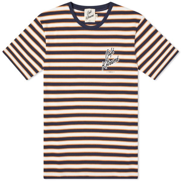 Cafe Kitsune Striped Regular T-Shirt