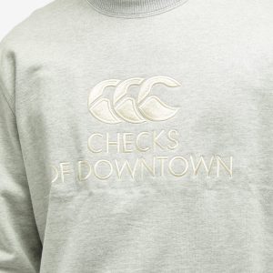 Checks Downtown x Canterbury Logo Crew Sweat