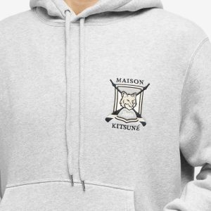 Maison Kitsune College Fox Embroidered Comfort Hoodie