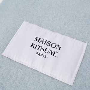Maison Kitsune Baby Alpaca Plain Scarf