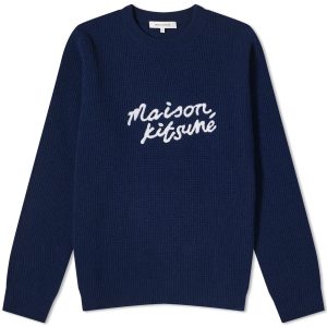 Maison Kitsune Handwriting Crew Knit
