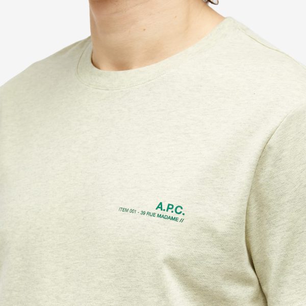 A.P.C. Overdyed Item Logo T-Shirt