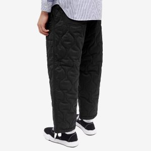 Comme Des Garçons Homme Quilted Wool Blend Pants