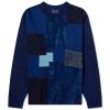 Blue Blue Japan Patchwork Long Sleeve T-Shirt