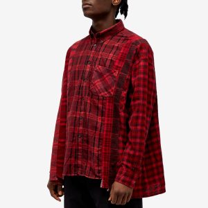 Needles 7 Cuts Wide Over Dyed Flannel Shirt