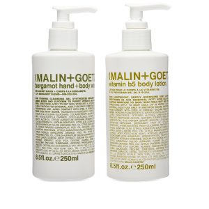 Malin + Goetz the bright side (bergamot wash + b5 lotion)
