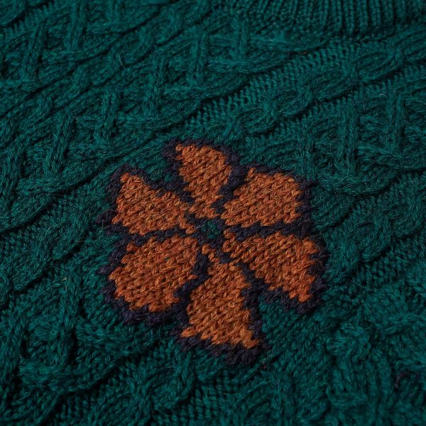 Howlin' Cabled Flowers Crew Knit