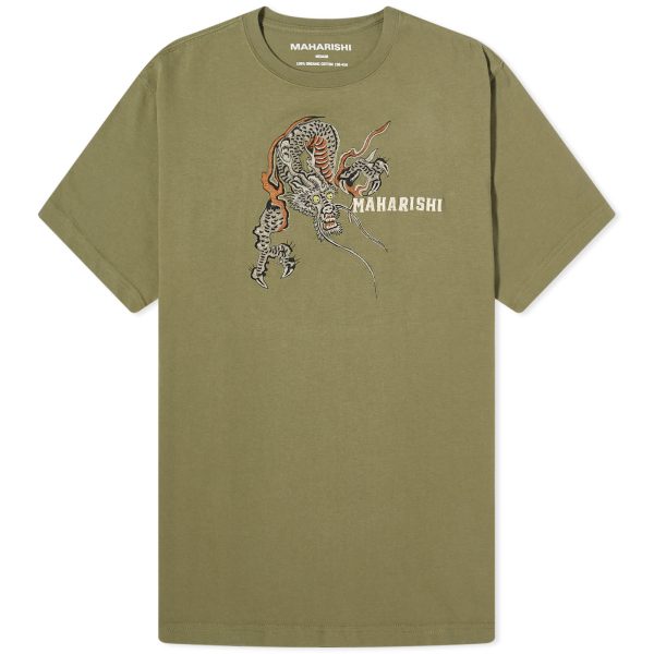 Maharishi Embroided Sue-Rye Dragon T-Shirt