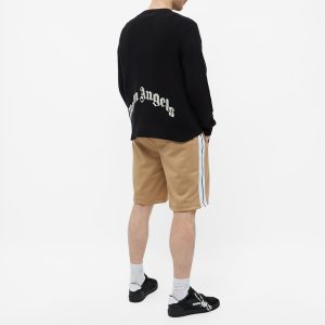 Palm Angels Curved Logo Crew Knit