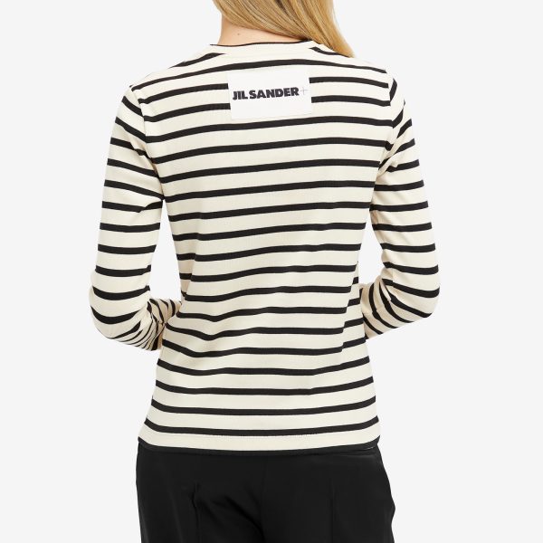 Jil Sander+ Long Sleeve Striped Top