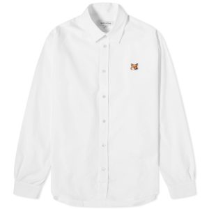 Maison Kitsune Fox Head Patch Classic Shirt