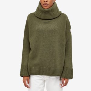 Moncler T-Neck Chunky Knitted Jumper