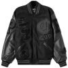 Creepz Invasion Leather Melton Varsity Jacket - END. Exclusive