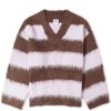 Obey Amara Striped Knit Sweater
