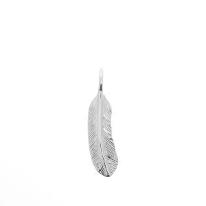 First Arrows Feather Silver Small Pendant