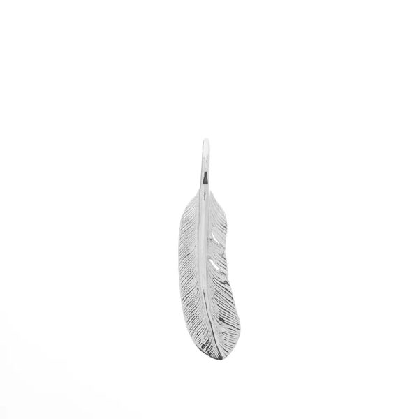 First Arrows Feather Silver Small Pendant