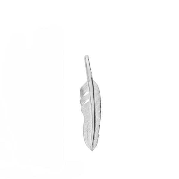 First Arrows Kazekiri Feather Silver Small Pendant